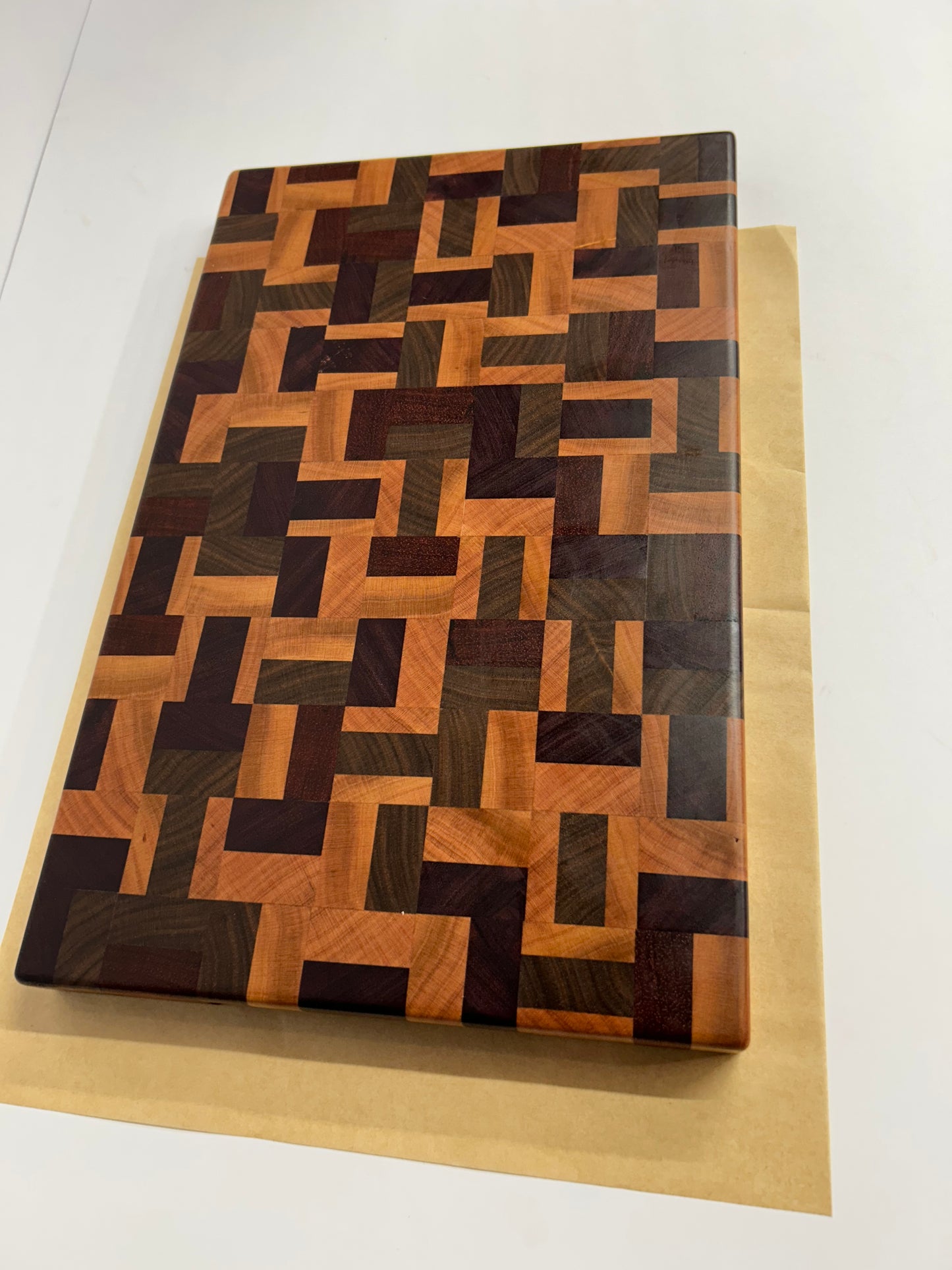 Chaos/Chaotic Patterned End Grain Cutting Board