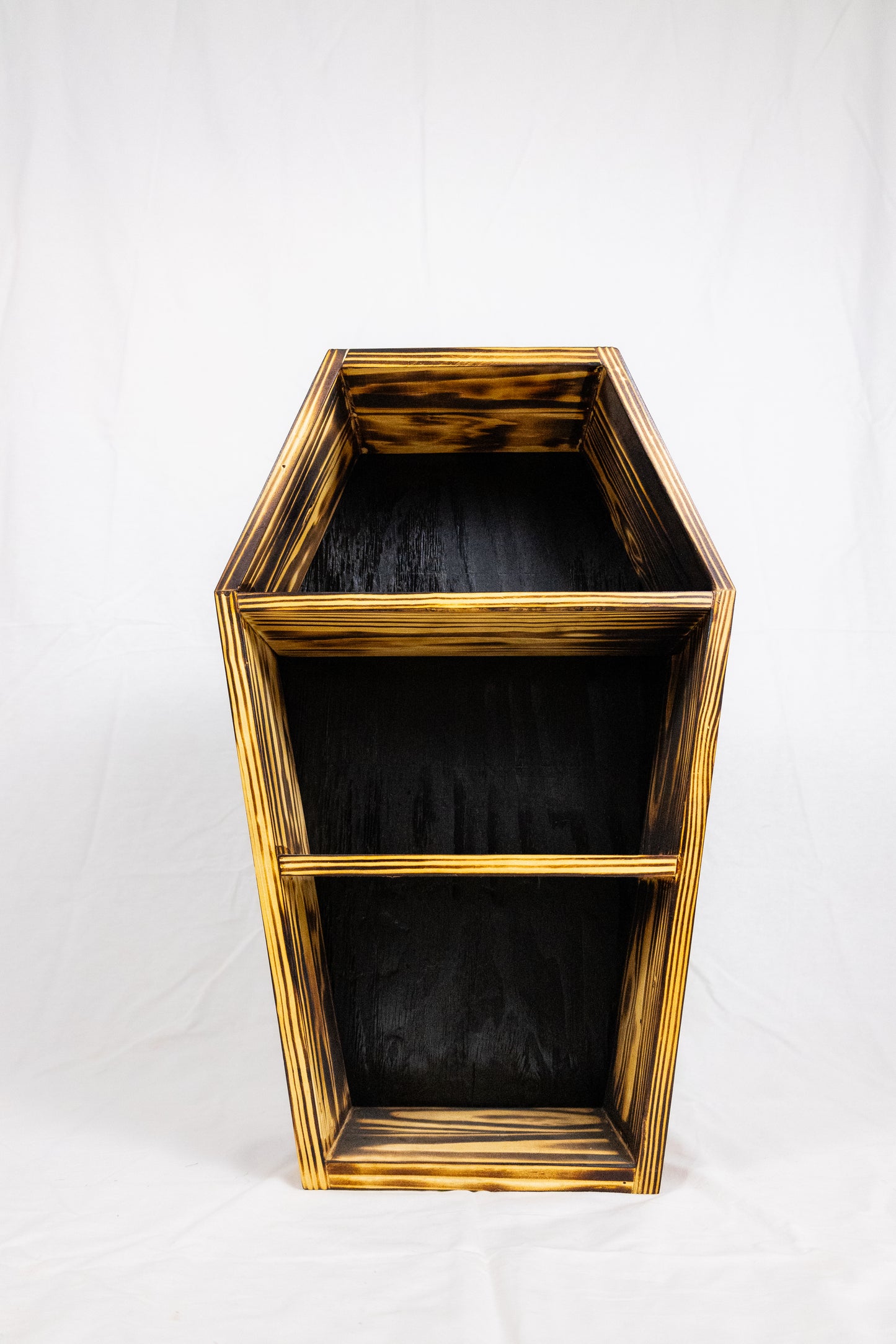 Handmade 24" Burned Coffin Shelf