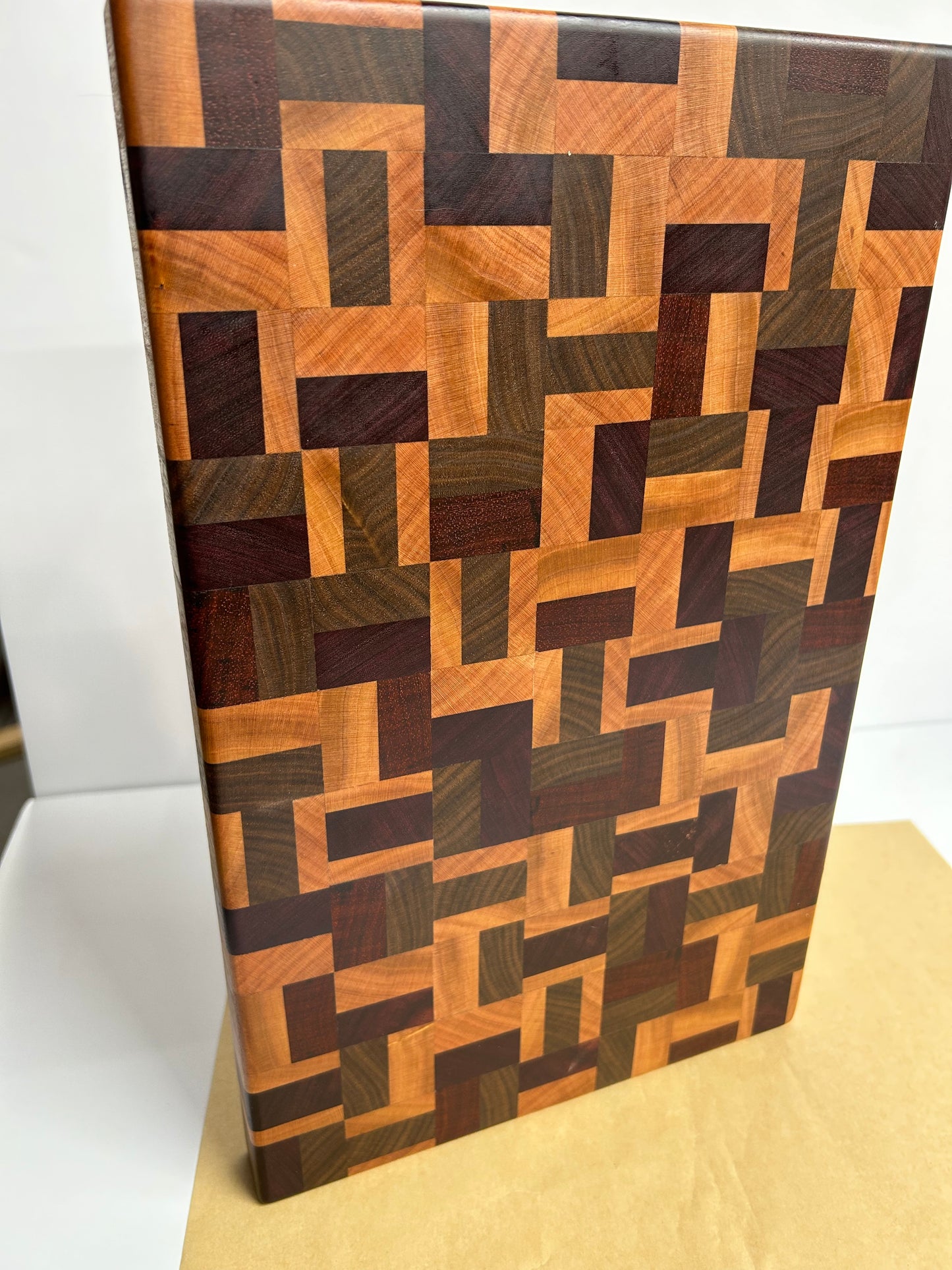 Chaos/Chaotic Patterned End Grain Cutting Board