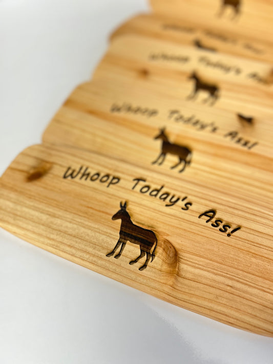 Funny Paddle Sign “Whoop Today’s A**” Wall Hanging Gift Sign