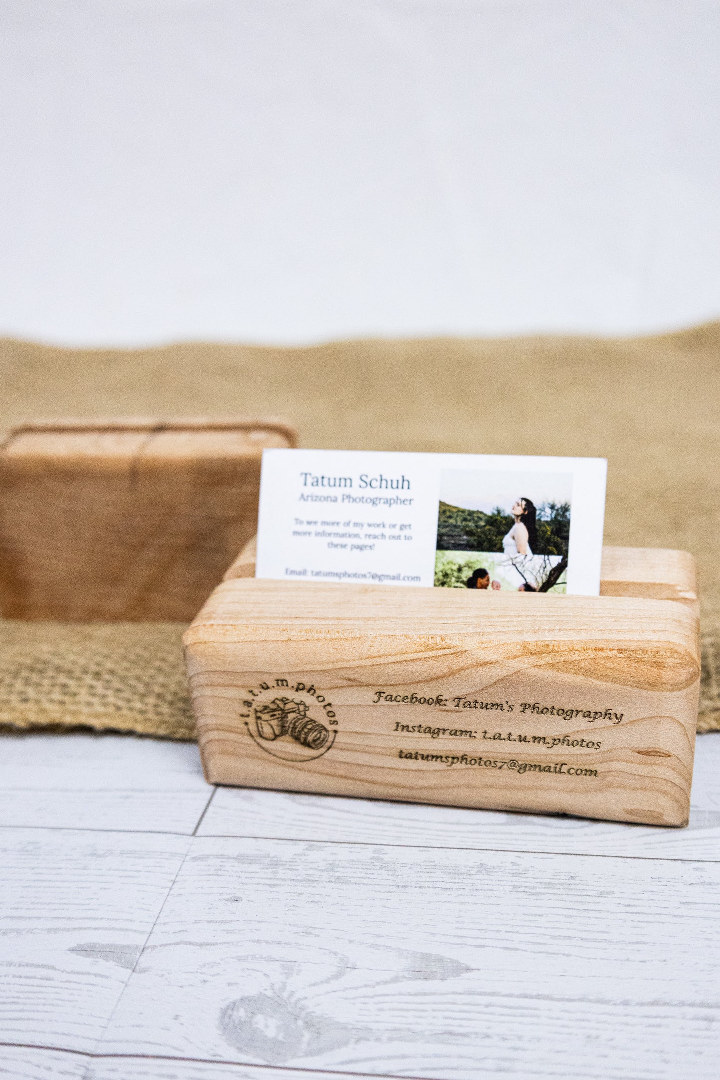 Custom Engraved Business Card Holder