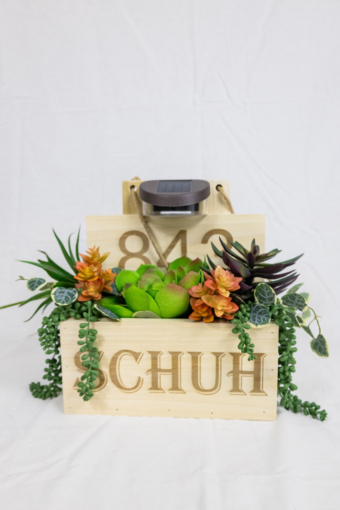 Personalized Hanging Planter Box