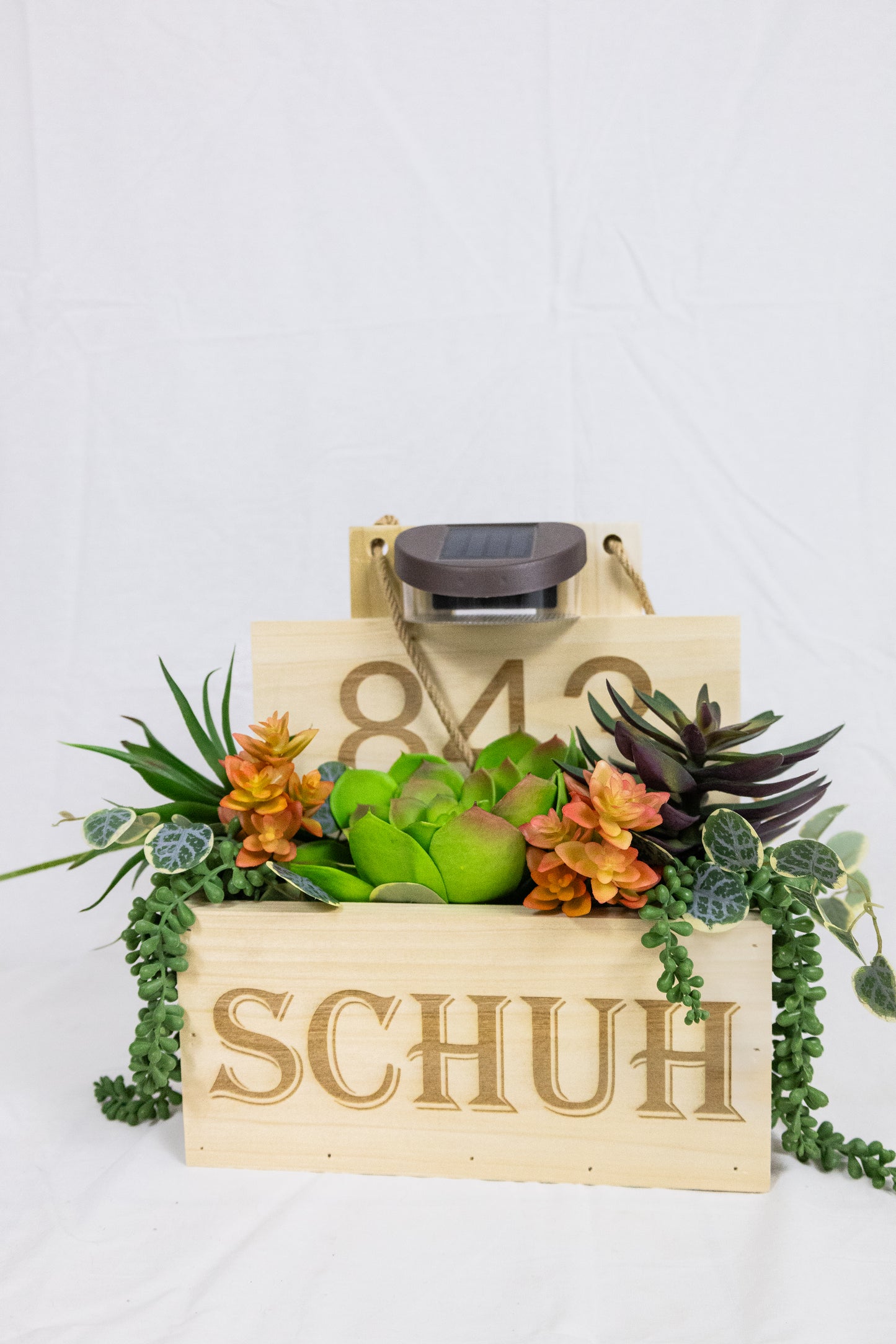 Personalized Hanging Planter Box