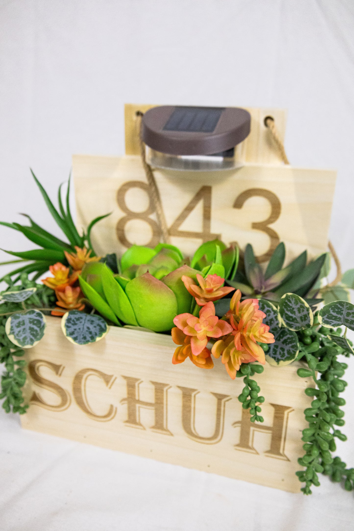 Personalized Hanging Planter Box