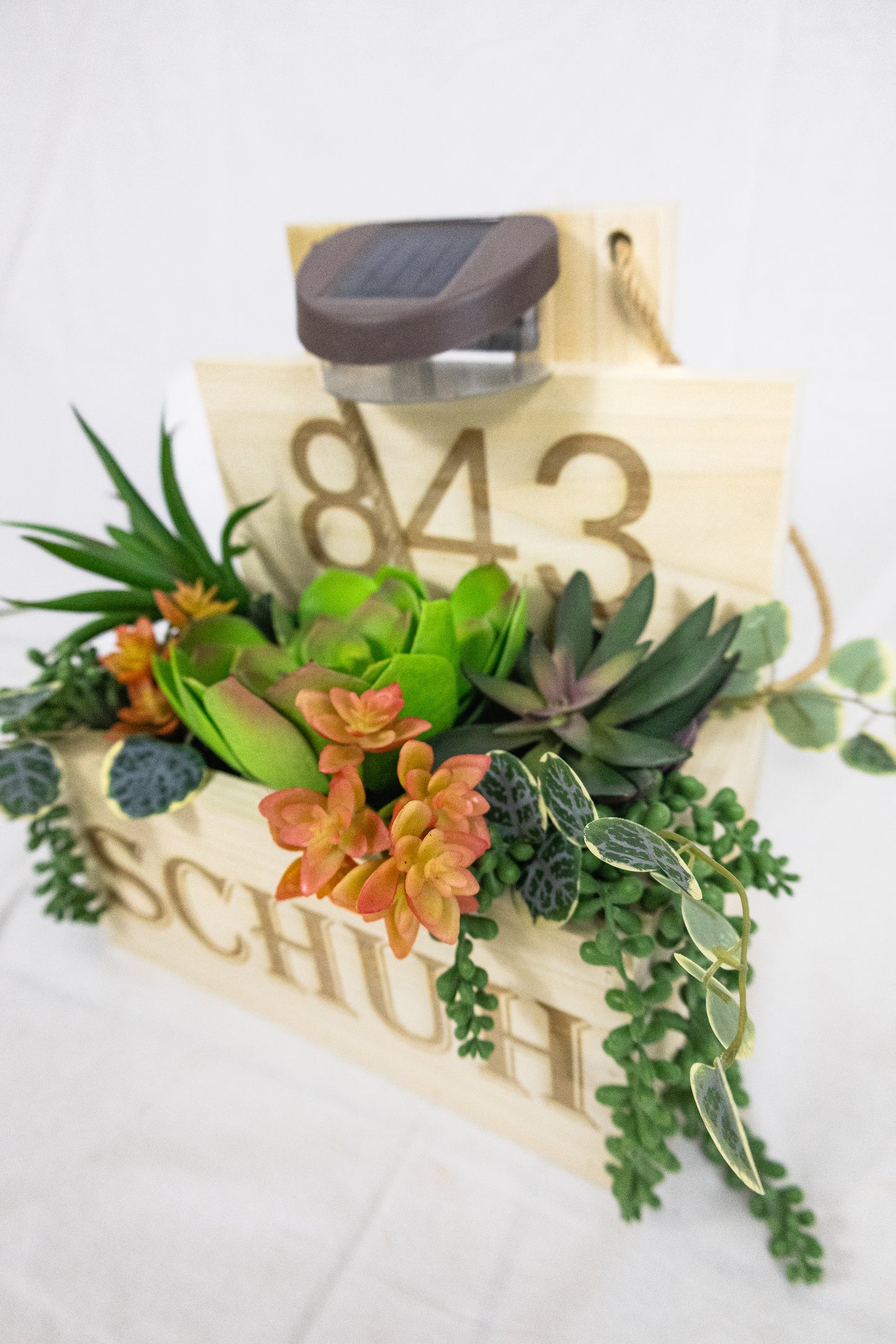 Personalized Hanging Planter Box