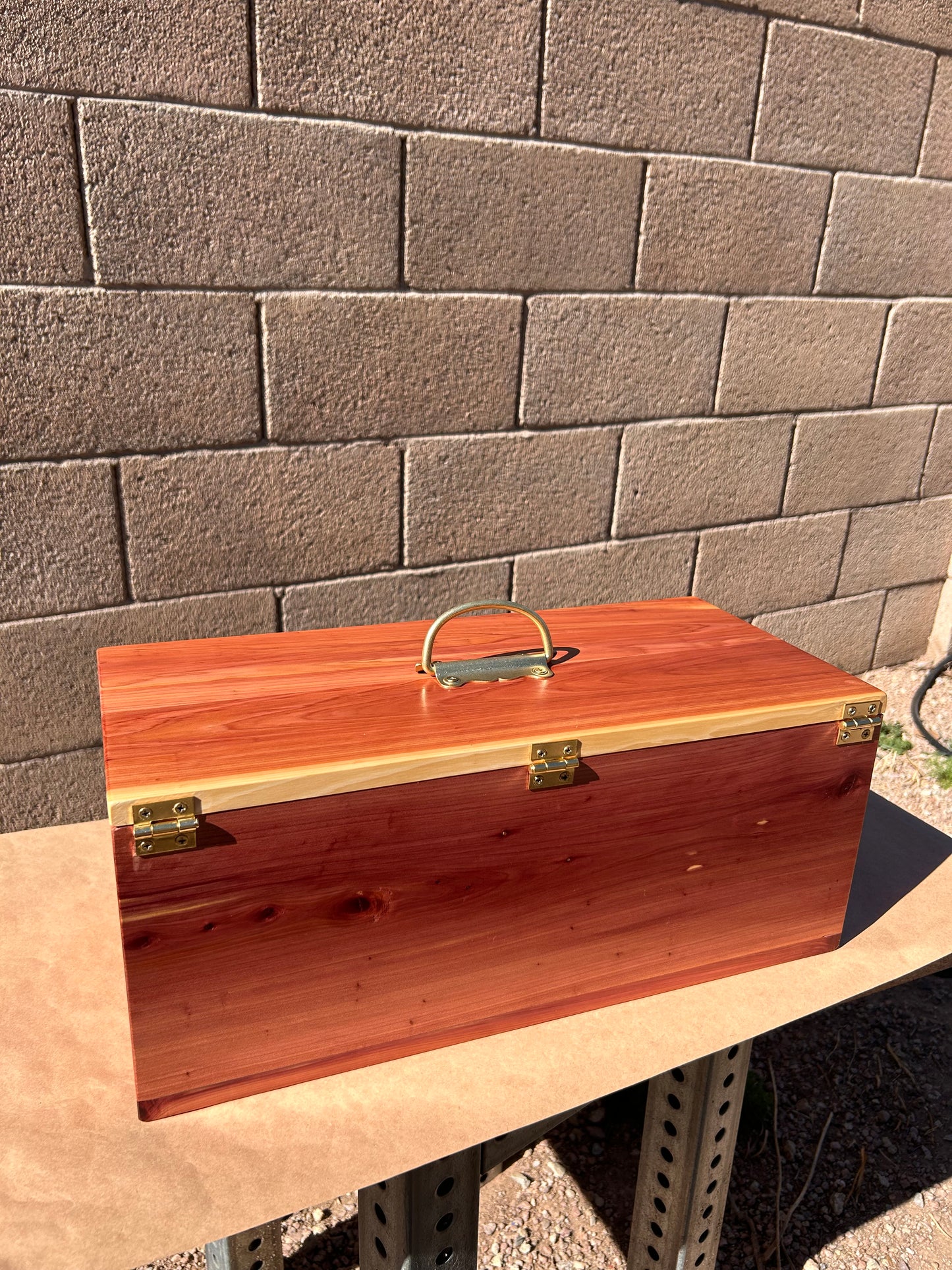 Heirloom Box, Aromatic Red Cedar and Brass