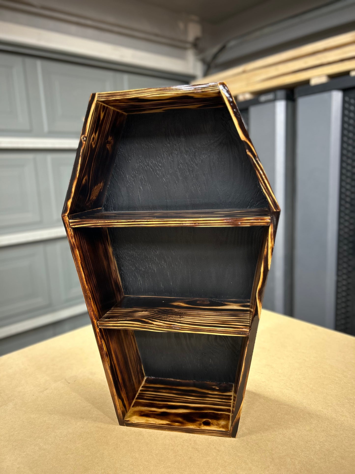 Burned Coffin Shelf (12” or 24”)