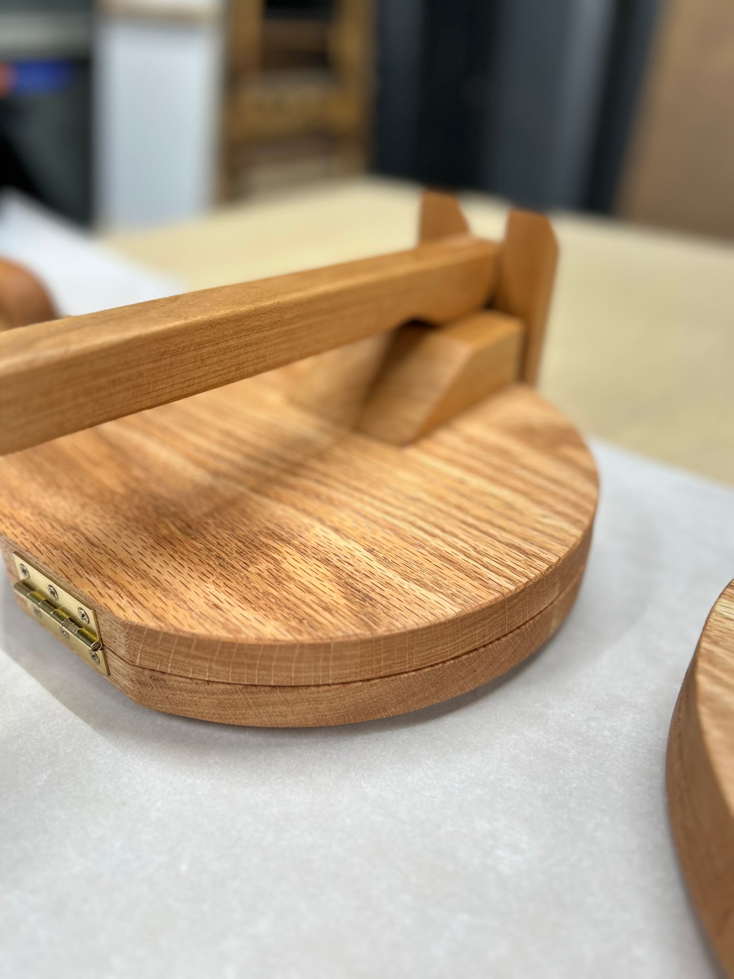 Round Wood Tortilla Press