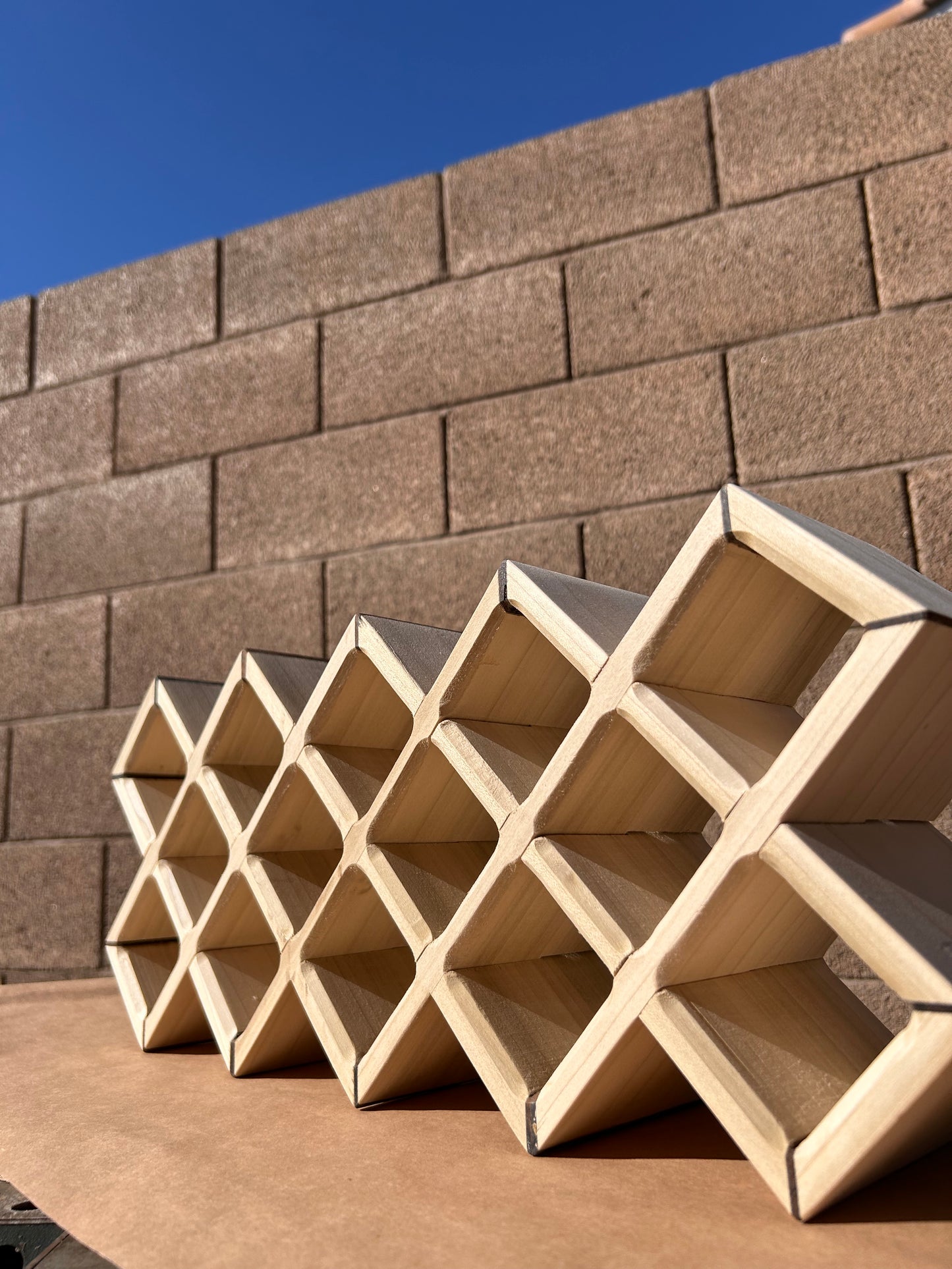 Geometric Spice Rack, Modern Chic Herb and Spice Holder