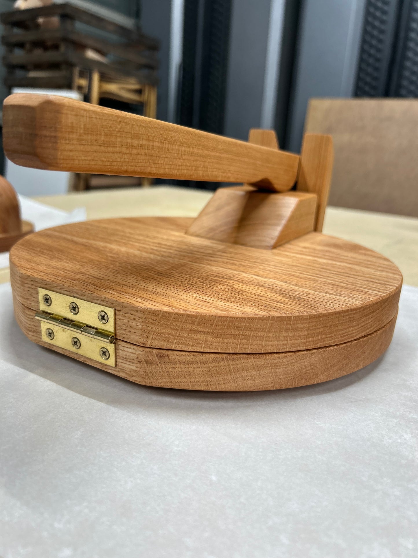 Round Wood Tortilla Press
