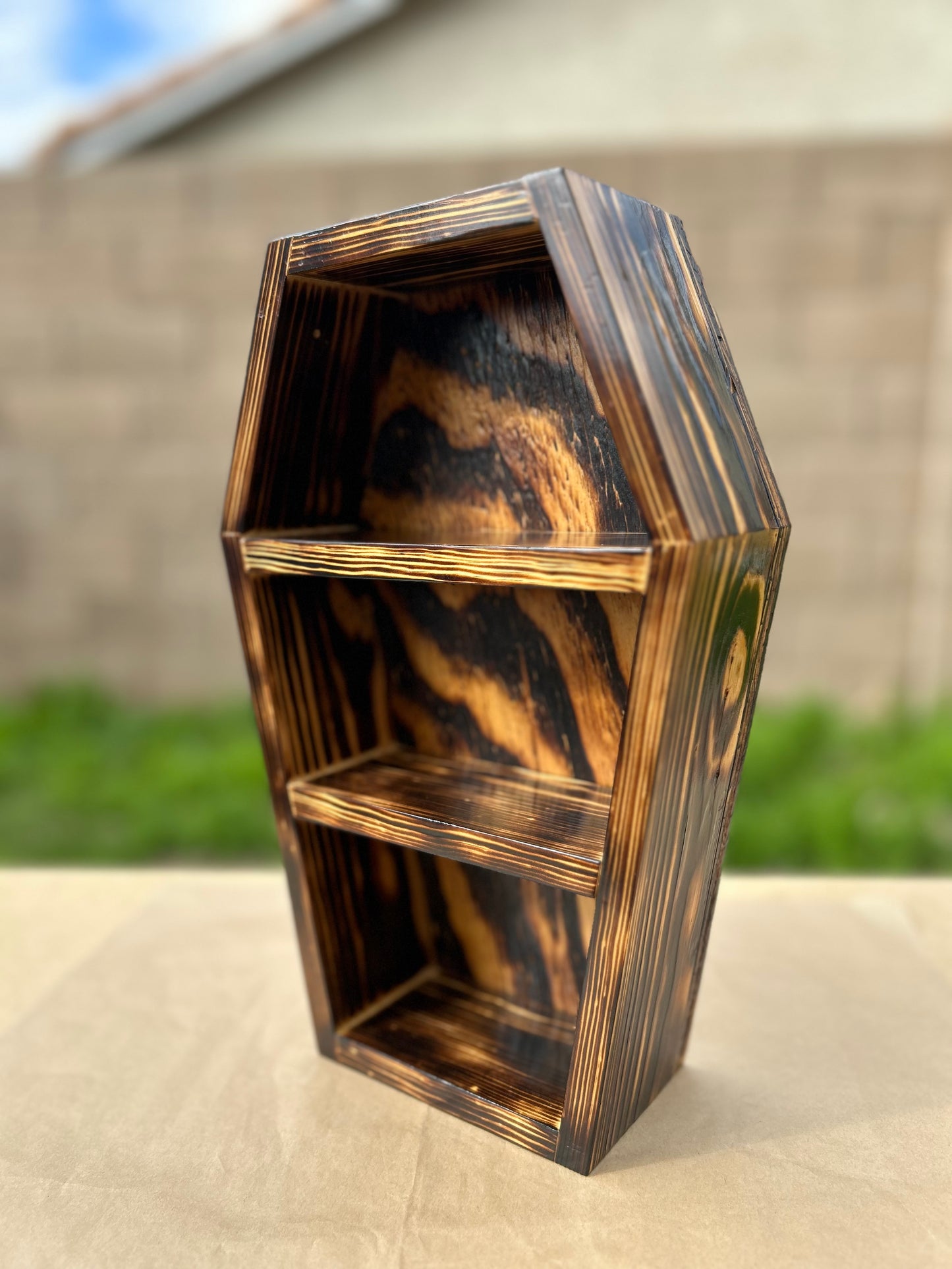 Burned Coffin Shelf (12” or 24”)