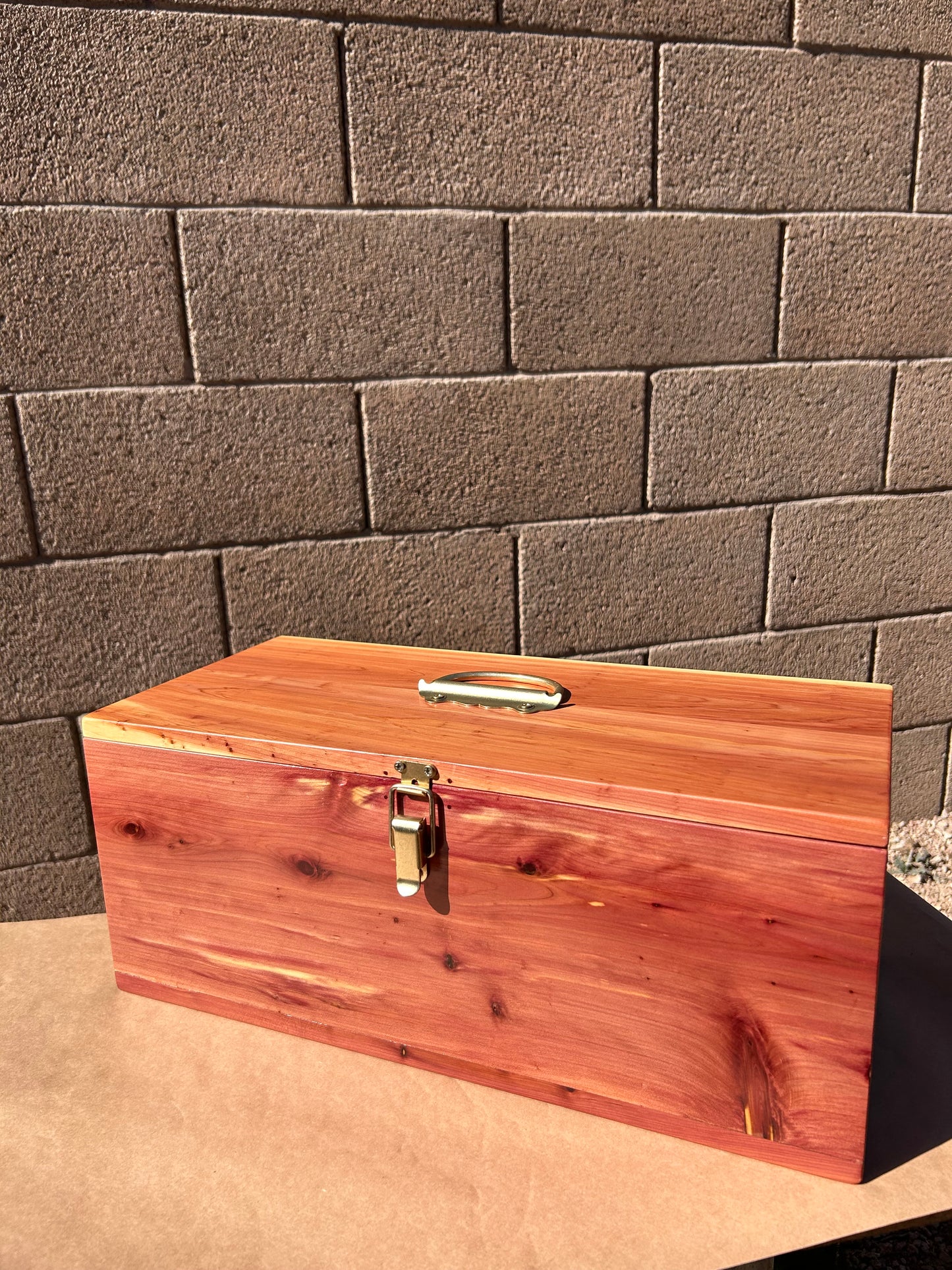 Heirloom Box, Aromatic Red Cedar and Brass