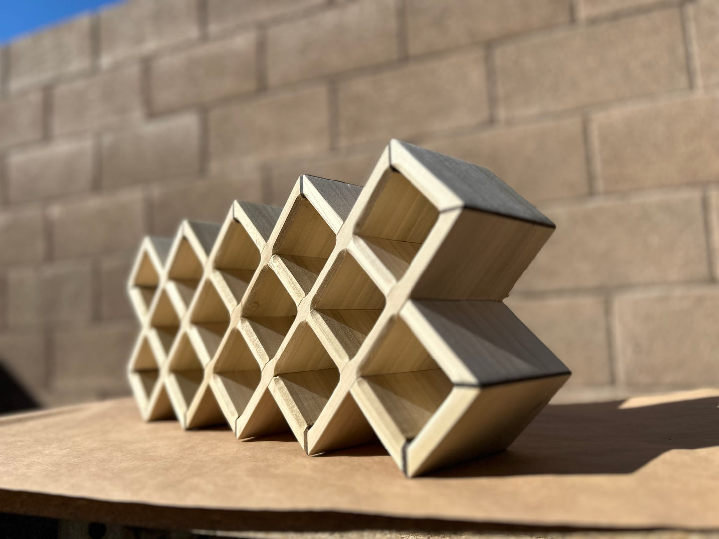 Geometric Spice Rack, Modern Chic Herb and Spice Holder