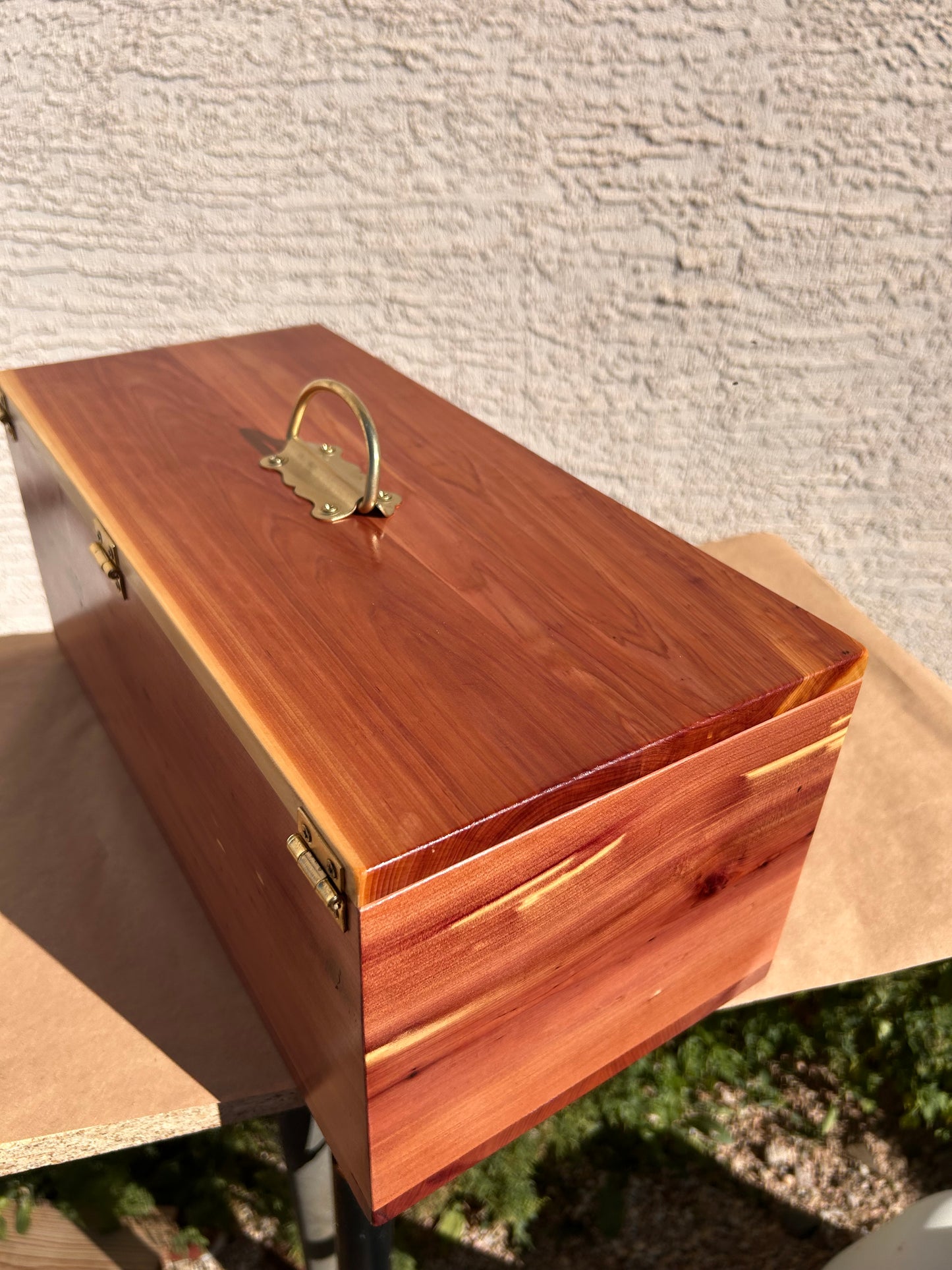 Heirloom Box, Aromatic Red Cedar and Brass