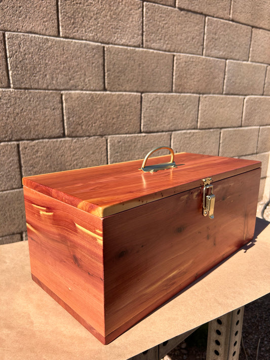 Heirloom Box, Aromatic Red Cedar and Brass
