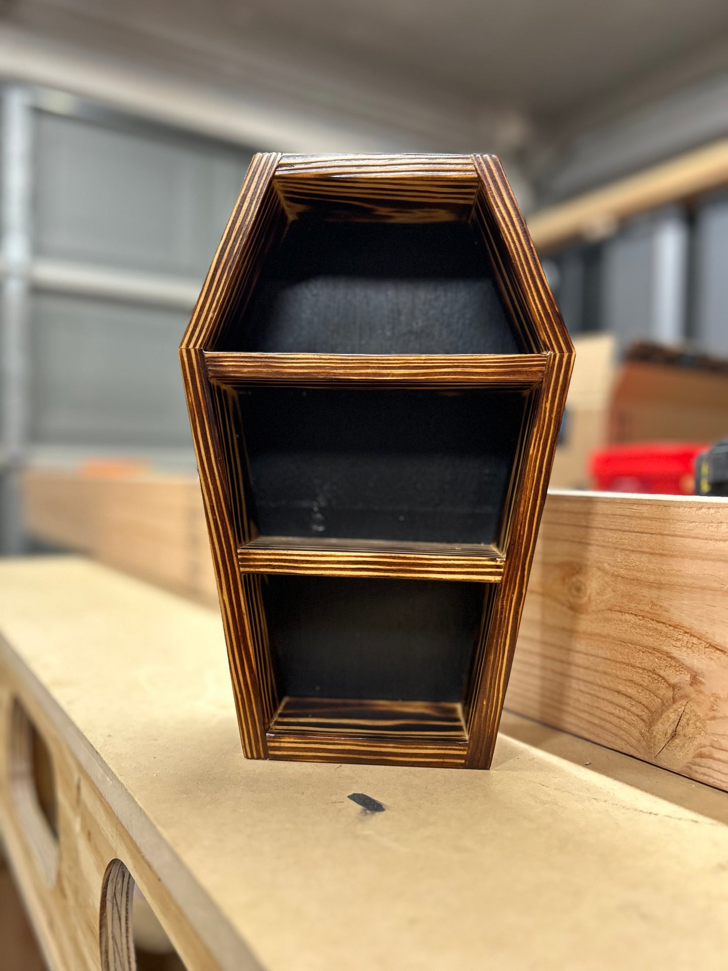 Burned Coffin Shelf (12” or 24”)
