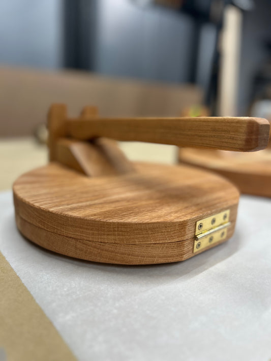 Round Wood Tortilla Press