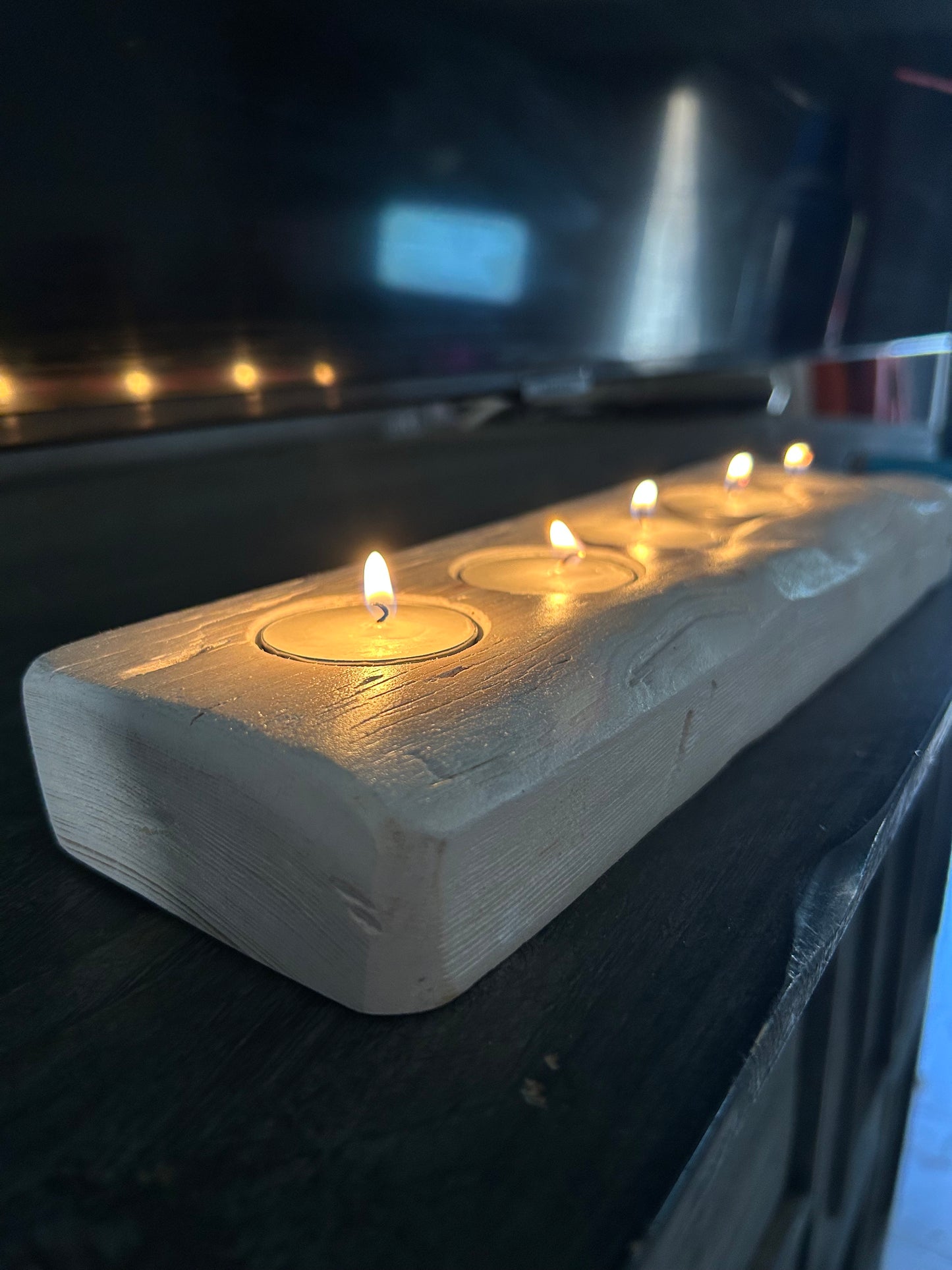 Rustic Tea light Candle Holder