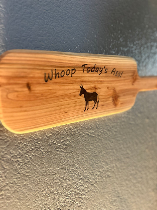 Motivational Wall Art, Novelty Funny Sign, Western Themed Paddle Sign