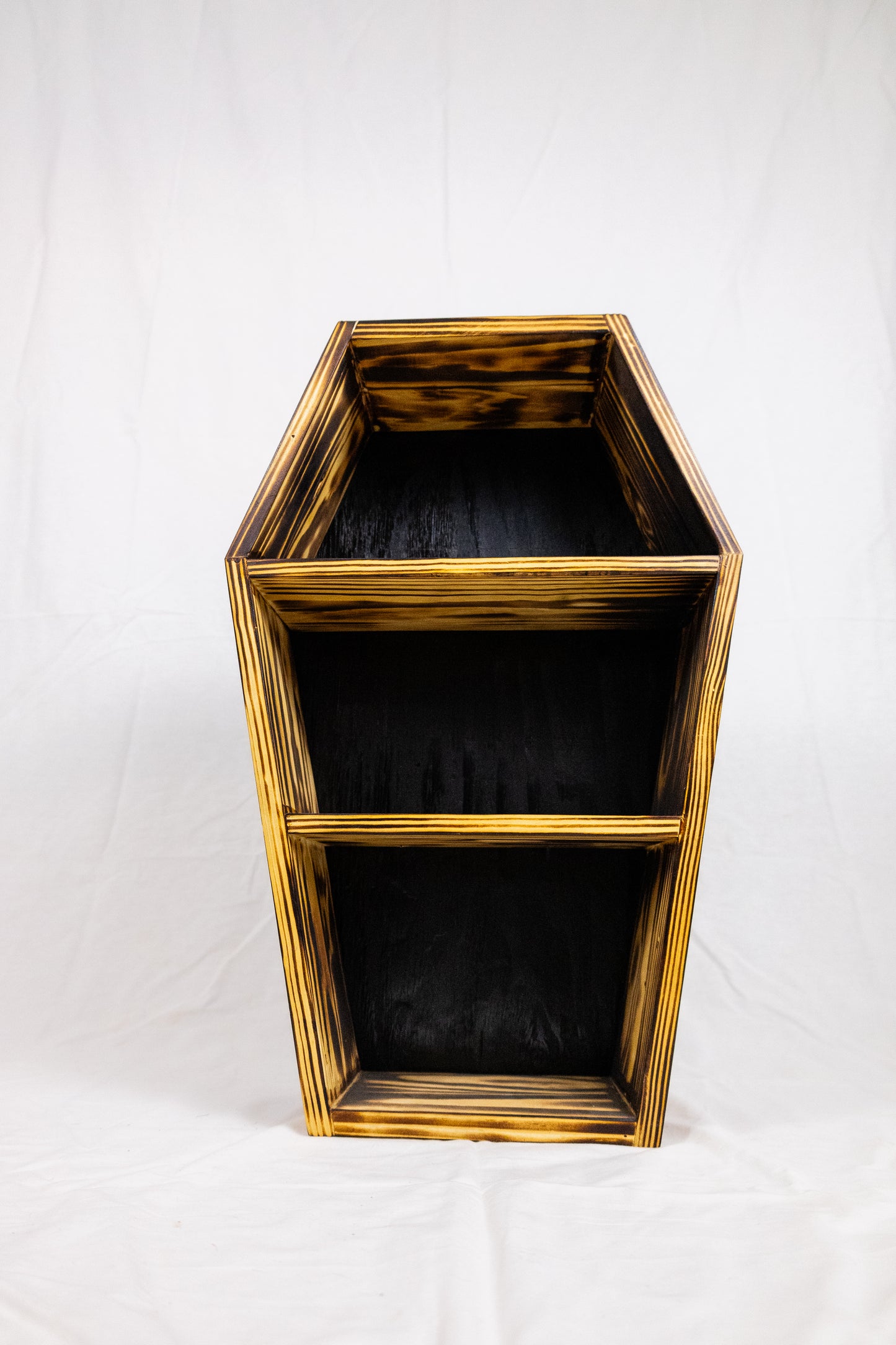 Handmade 24" Burned Coffin Shelf