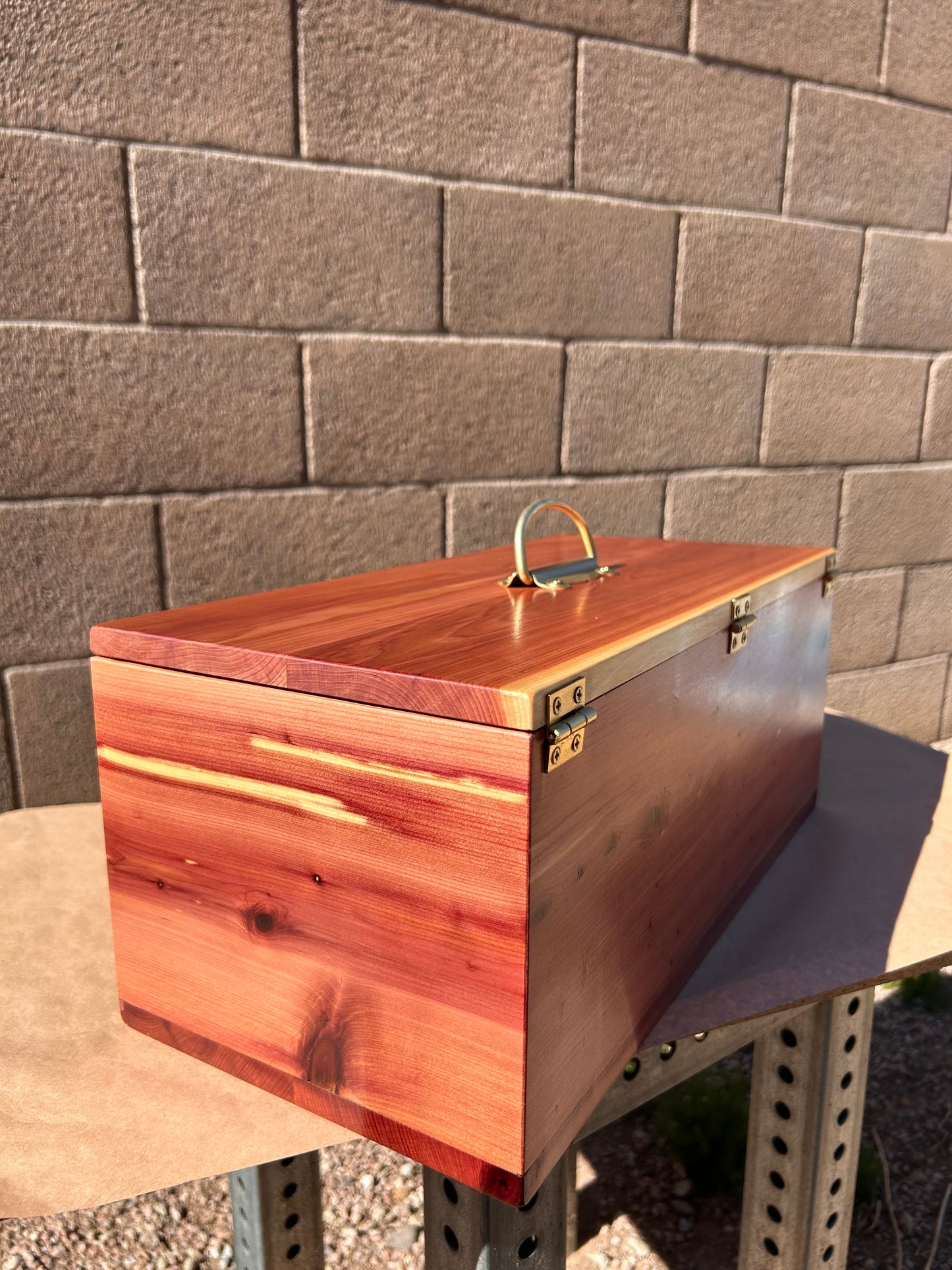Heirloom Box, Aromatic Red Cedar and Brass