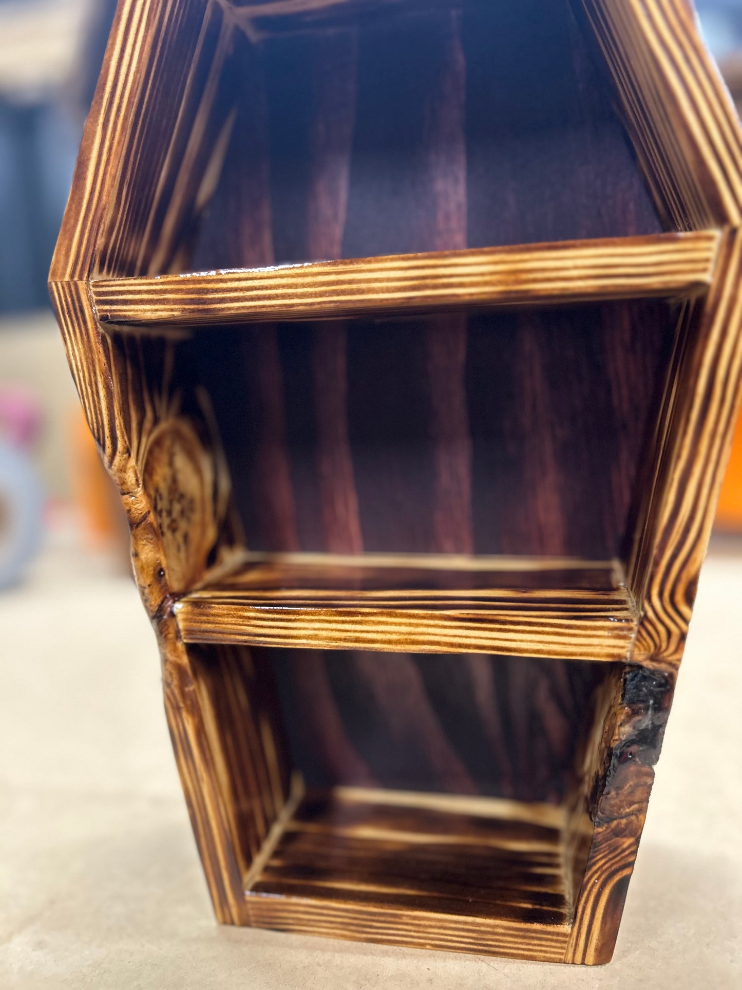 Burned Coffin Shelf (12” or 24”)
