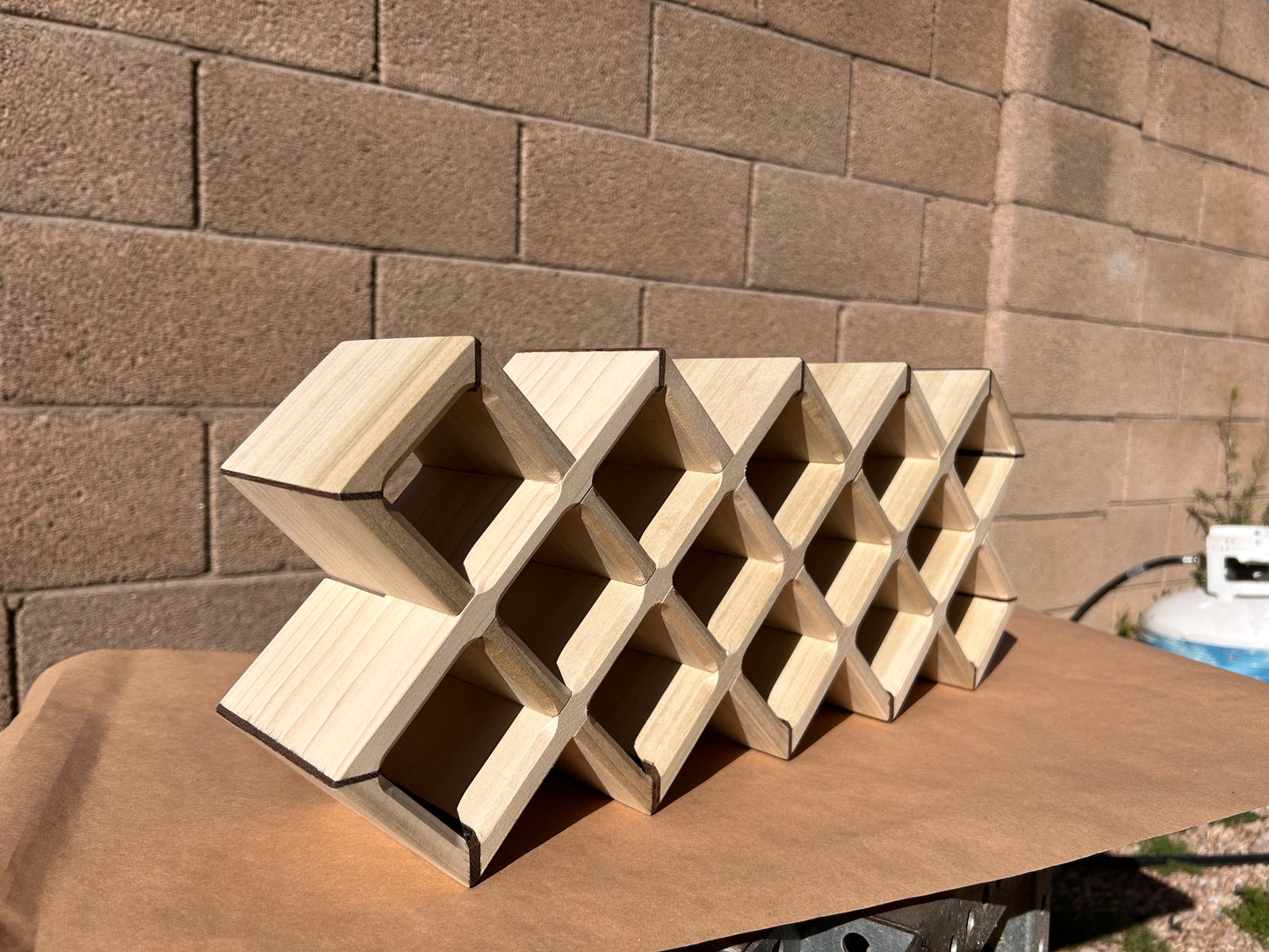 Geometric Spice Rack, Modern Chic Herb and Spice Holder
