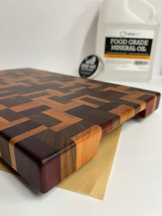 Chaos/Chaotic Patterned End Grain Cutting Board