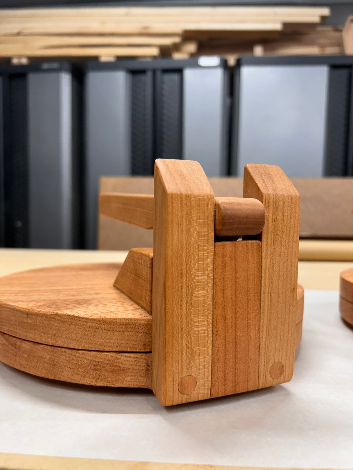 Round Wood Tortilla Press