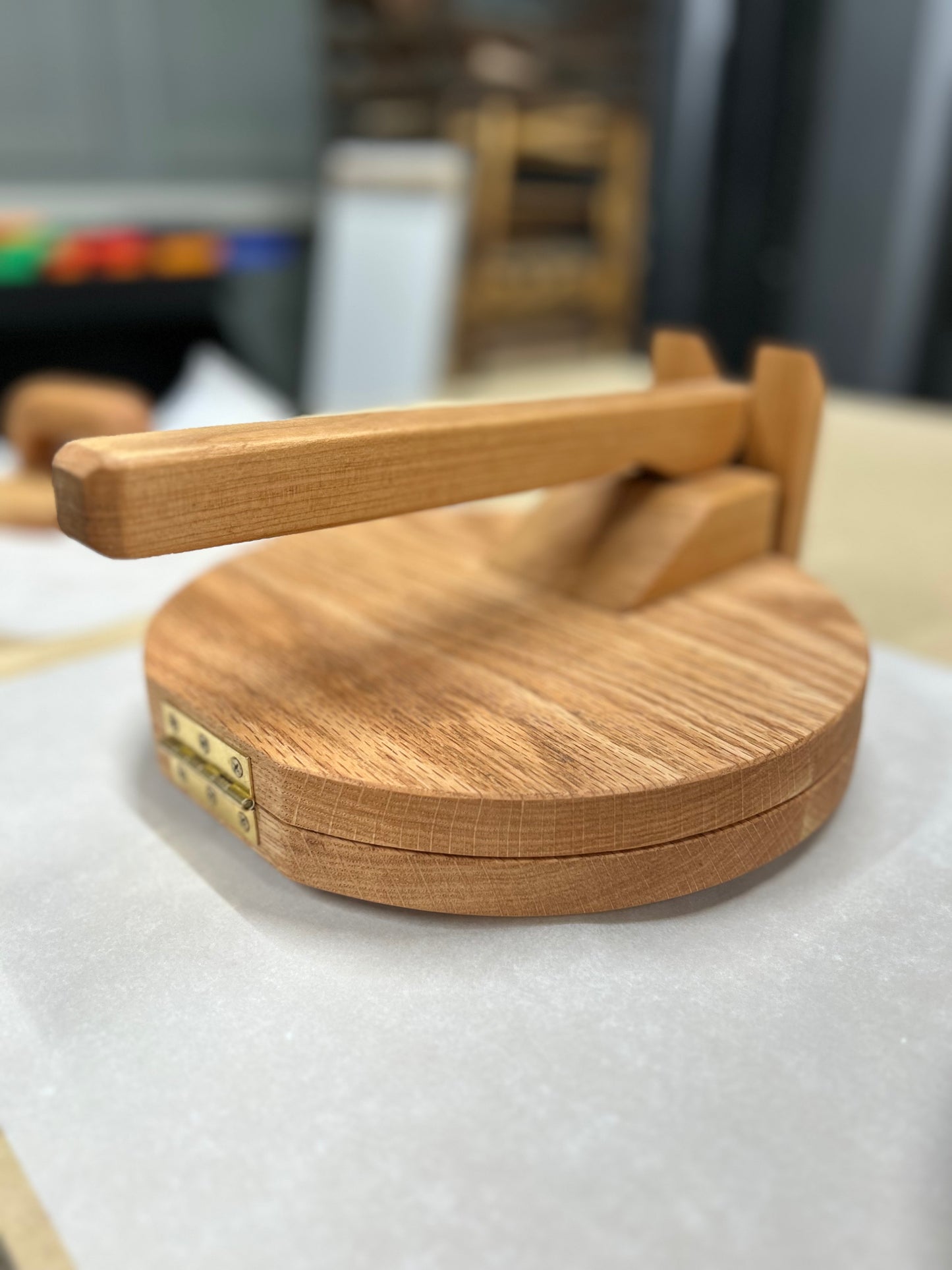 Round Wood Tortilla Press