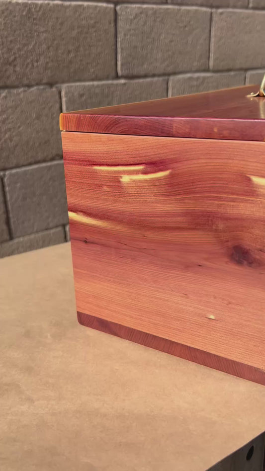 Heirloom Box, Aromatic Red Cedar and Brass
